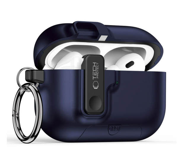 Tech-Protect Slim Hook Do Apple Airpods Pro 3 Navy Blue - 1367345 - zdjęcie 2